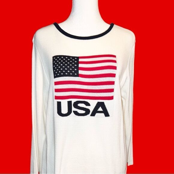 Faded Glory vintage white acrylic sweater ! - Picture 2 of 9